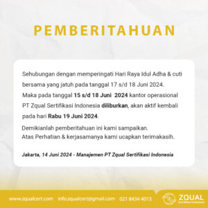 PENGUMUMAN ZQUAL IDUL ADHA