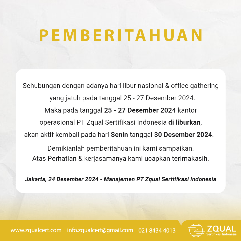 PENGUMUMAN ZSI 25 DES